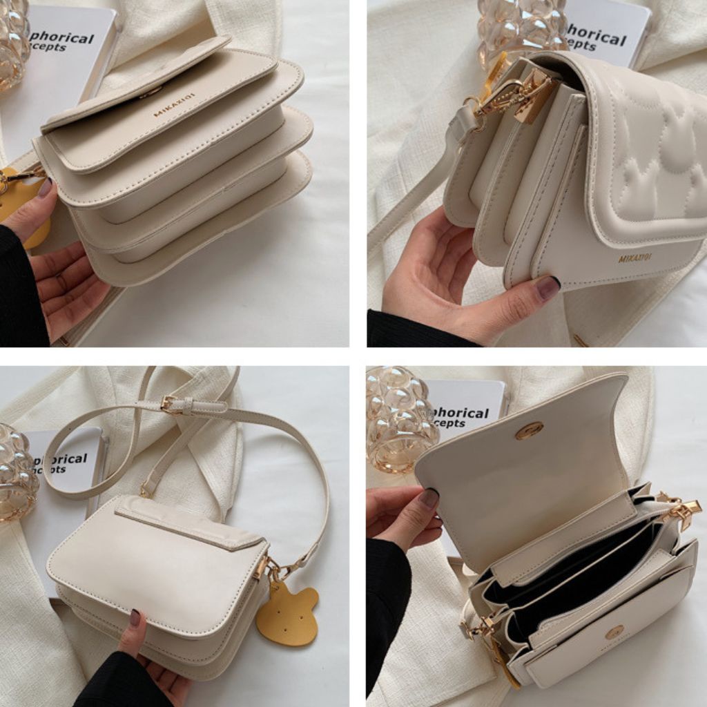 Túi Xách Nữi Đeo Chéo 2 Ngăn Đi Chơi, Đi Tiệc Chất Da PU Cao Cấp  HARA Túi Xách