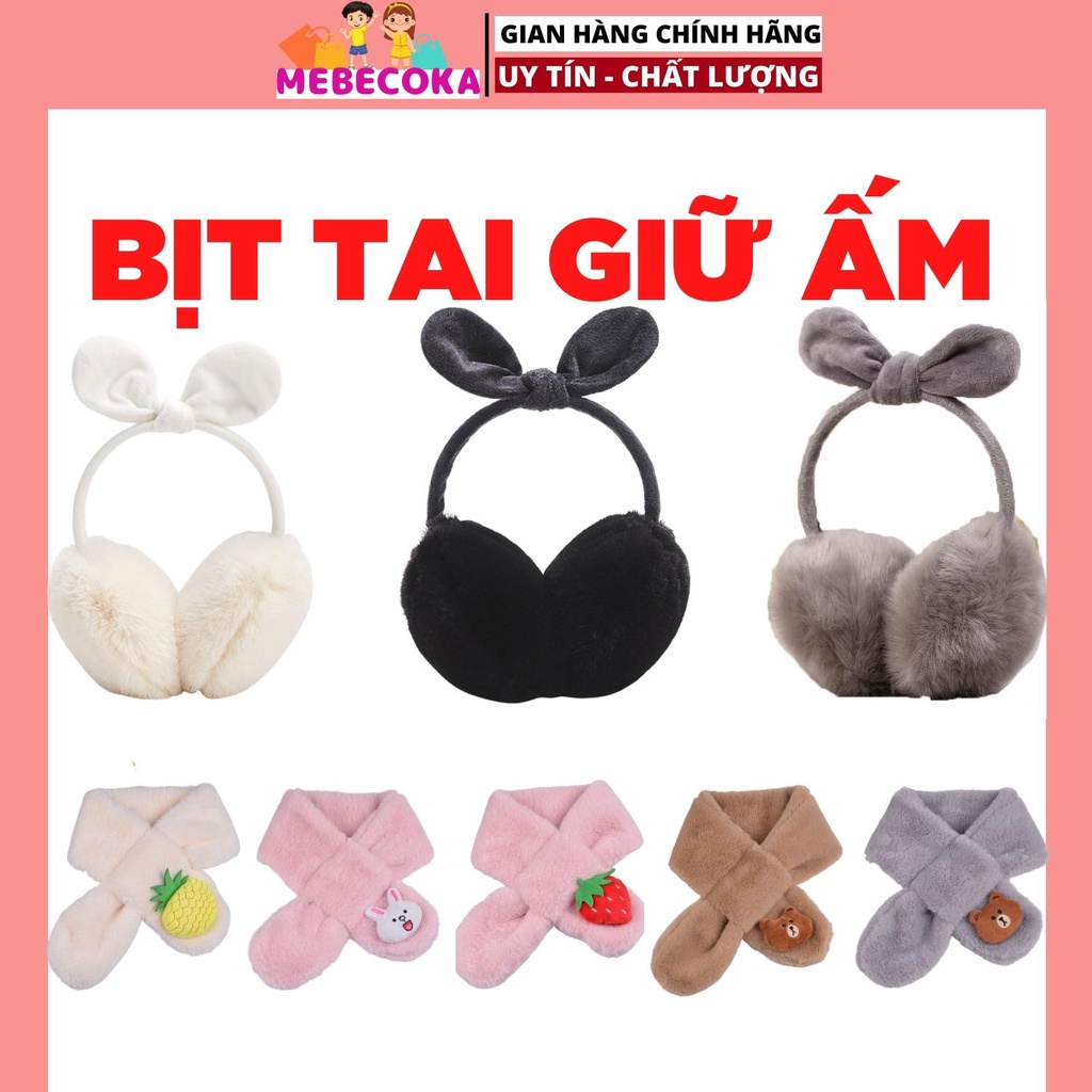 Bịt tai giữ ấm mùa đông nhiều hình dễ thương đáng yêu cho bé trai bé gái loại CAO CẤP