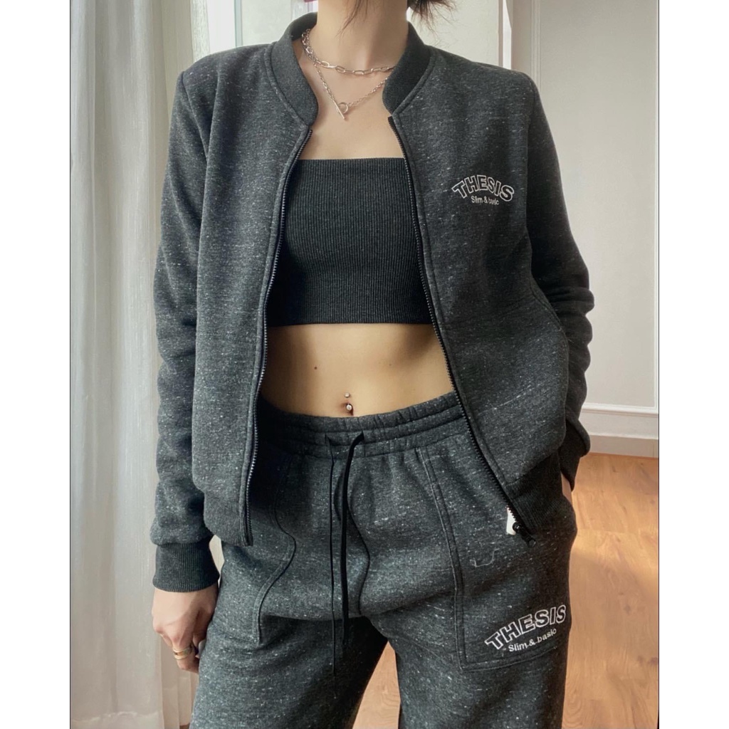 Spots Set - Set Nỉ Bông Quần Suông, Áo Bomber THESIS
