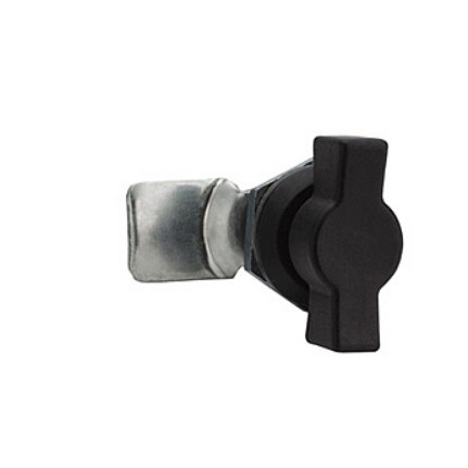 Khoá bản lề tủ điện MS722 mạ đen trơn không chìa Hengzhu