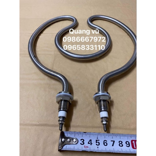 Thanh nhiệt đun nước ,đun dầu  220v/380v/4kw zen M16 inox 304