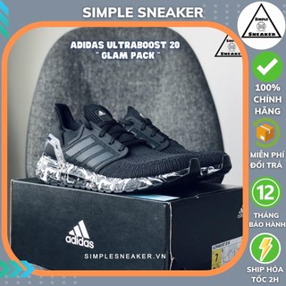 Giày Chạy Bộ Nữ Adidas🔴Chính Hãng🔴Giày Sneaker Adidas Ultraboost 20 Glam Pack Black [FW5720] - Siêu Phẩm Running Tập Gym