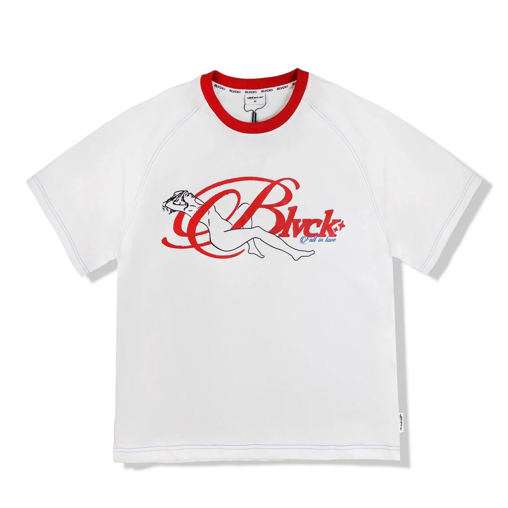 Áo thun in logo BLVCK đỏ