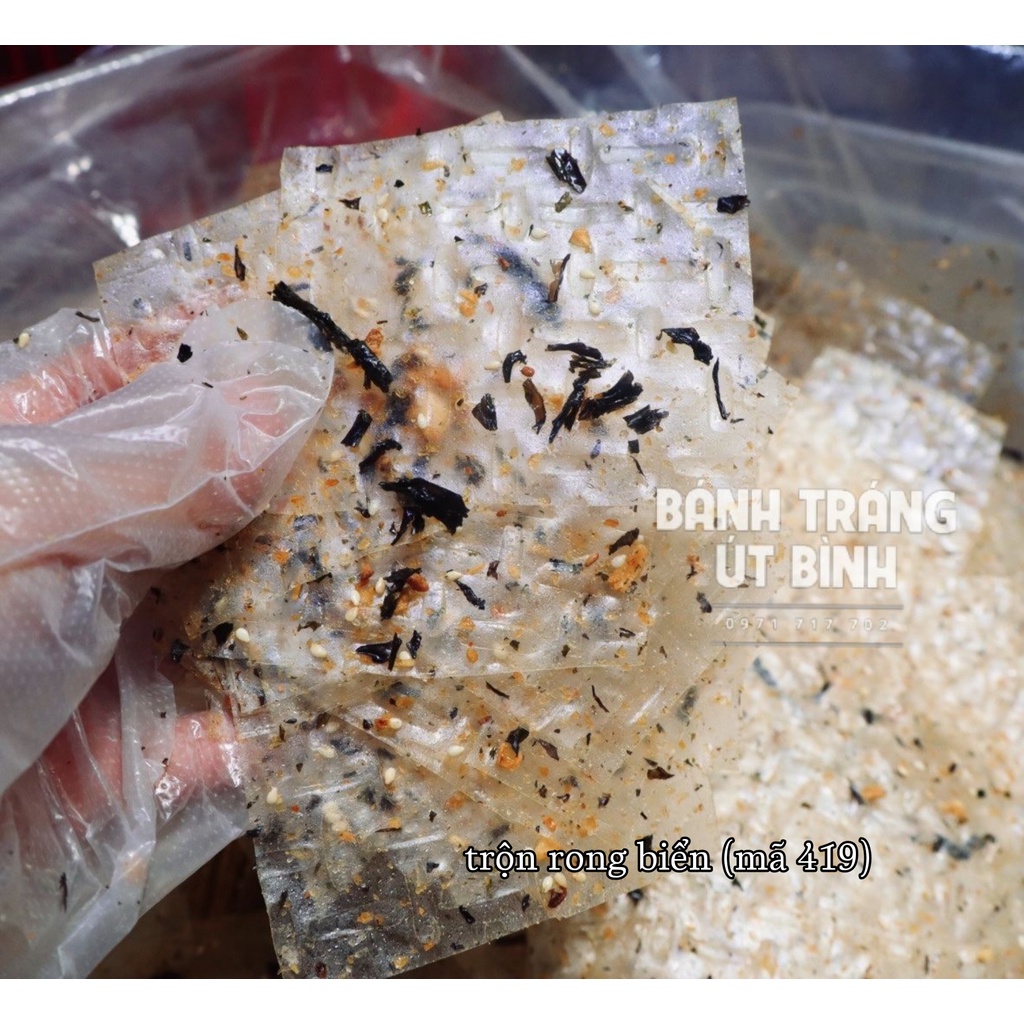 500gr Bánh Tráng Trộn Rong Biển Út Bình