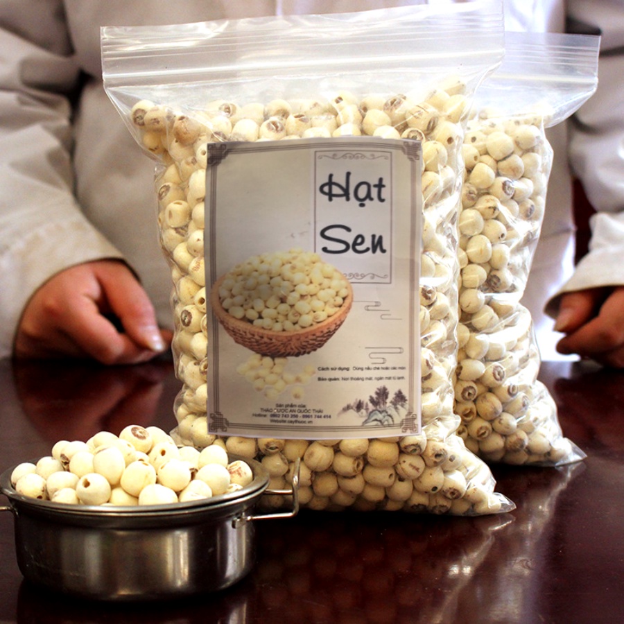 500g Hạt Sen Khô Đồng Tháp Xịn (Ngon, Ngọt) Loại Bùi, Không Bở. Hạt Sen Sấy Nấu Chè, Làm Sữa Cực Thơm Ngon