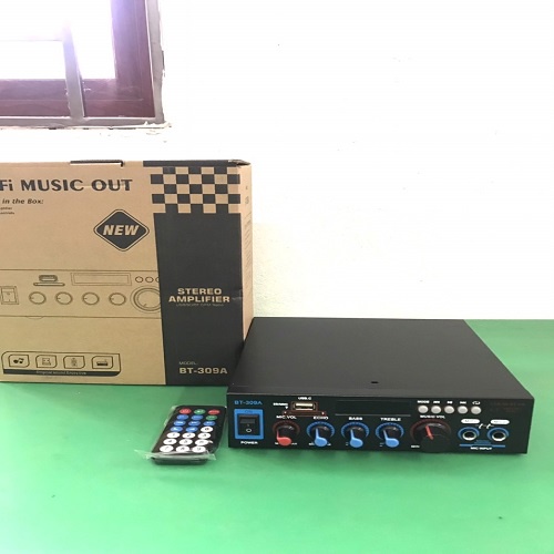 Amply mini karaoke, ampli bluetooth BT-309a loại xịn công suất cao