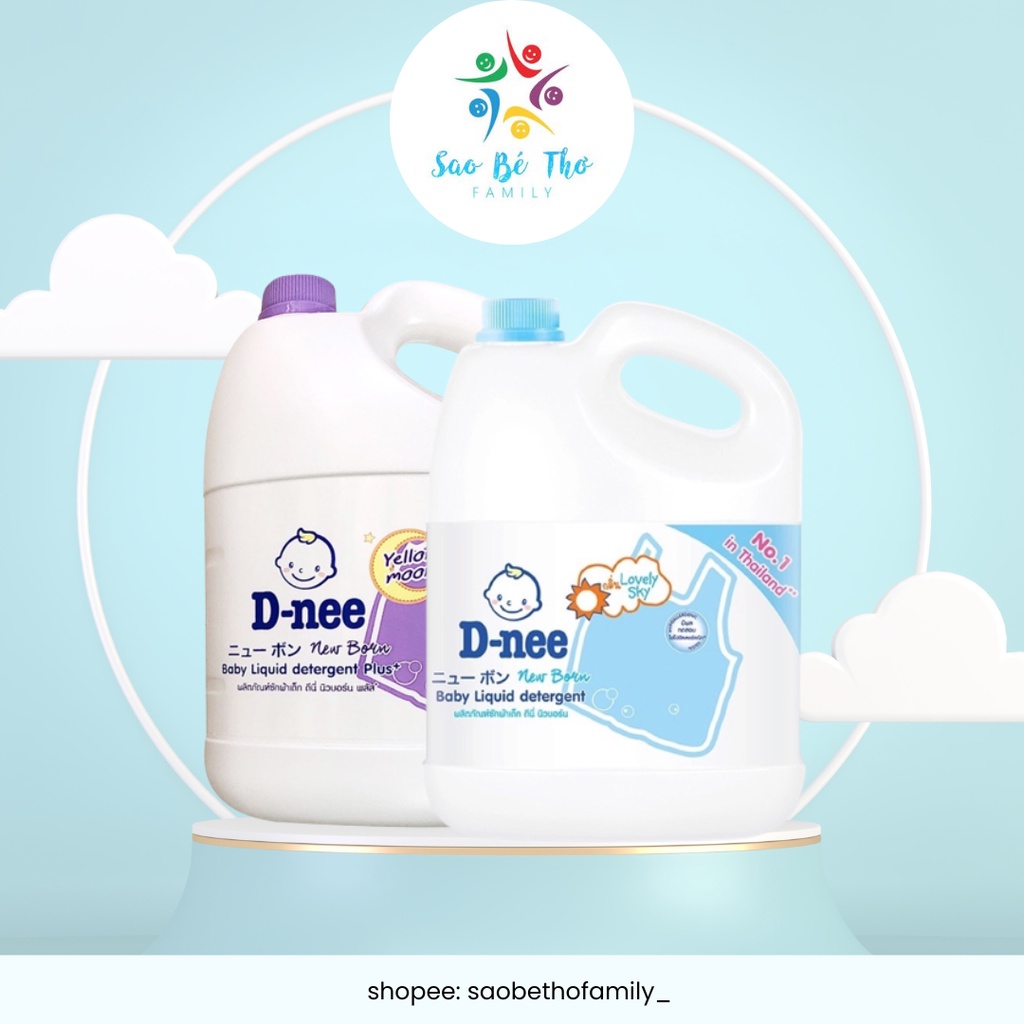 Nước giặt quần áo em bé Dnee 3000ml chính hãng Thái Lan