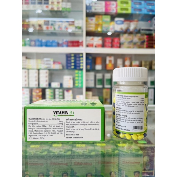 Bổ sung Vitamin B1 và Kẽm - 100 viên