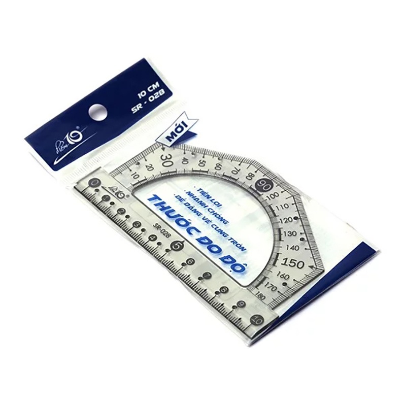 Thước đo độ Thiên Long SR-028 / Thước đo độ góc kẻ góc SR028