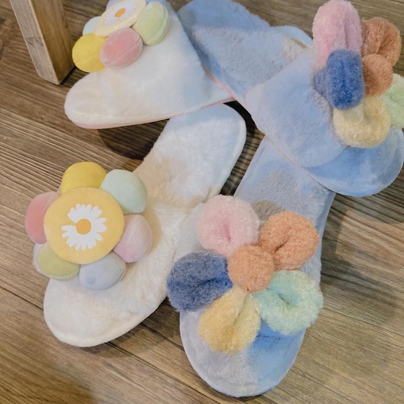 Dép lông mặt cuời siêu xinh luôn HOT (tặng quà)