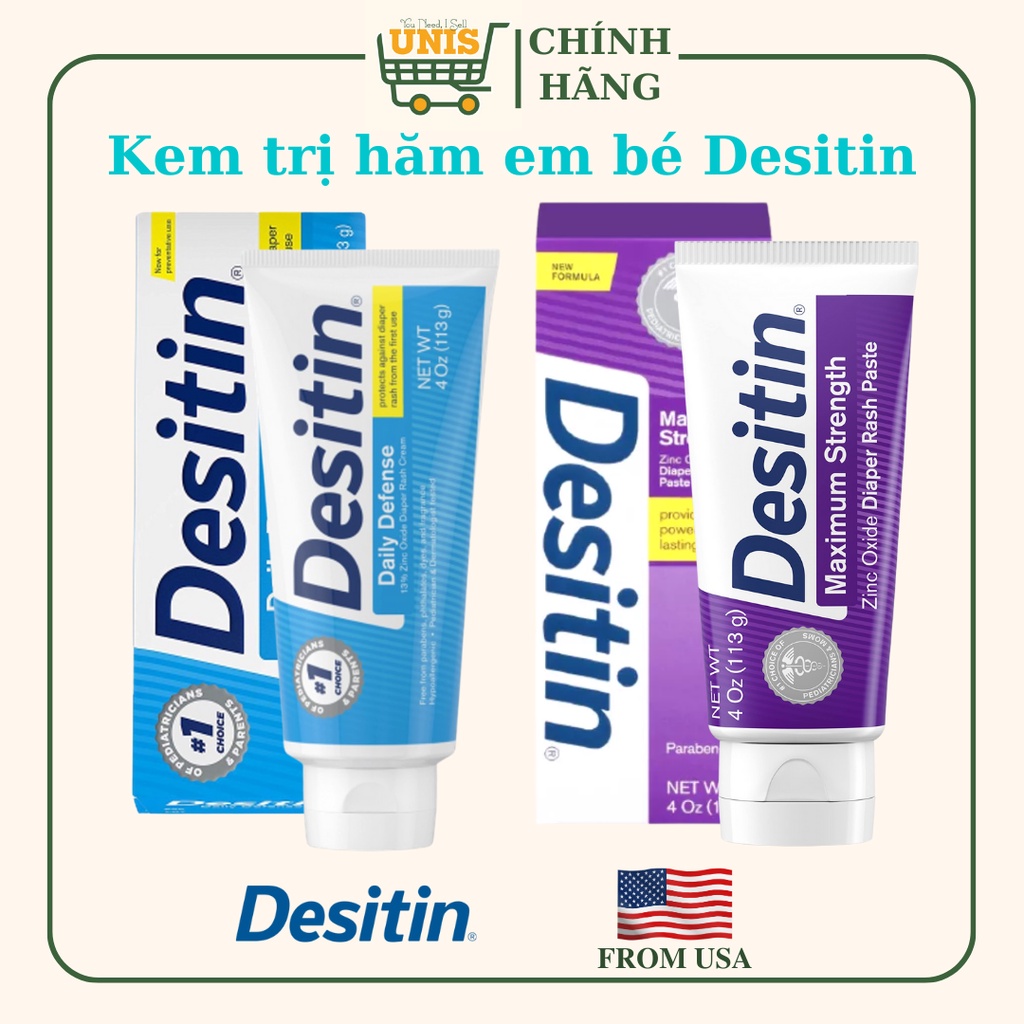 Kem Bôi Hăm Tã DESITIN cho bé từ sơ sinh 113g