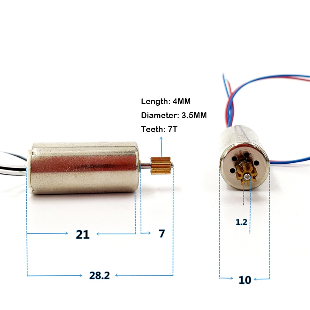 Động Cơ Không Lõi Tốc Độ Cao DC 3.7V 1020 45000RPM Ndfeb Cho Máy Bay Điều Khiển Từ Xa