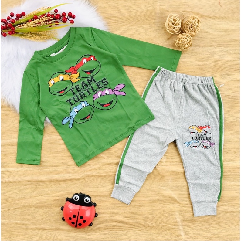 🚗 Bộ dài tay H&M hàng xuất bé trai 14-30kg