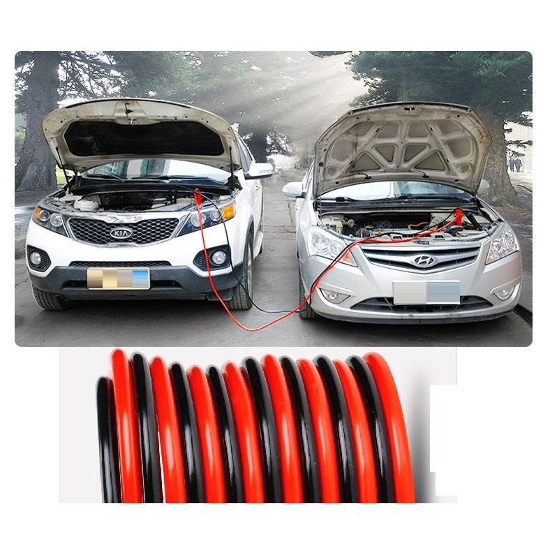 Dây câu bình ắc quy ô tô lõi đồng cứu hộ xe hơi khẩn cấp 2000A dài 4m. Dây câu bình sản phẩm cần thiết cho mọi xe hơi