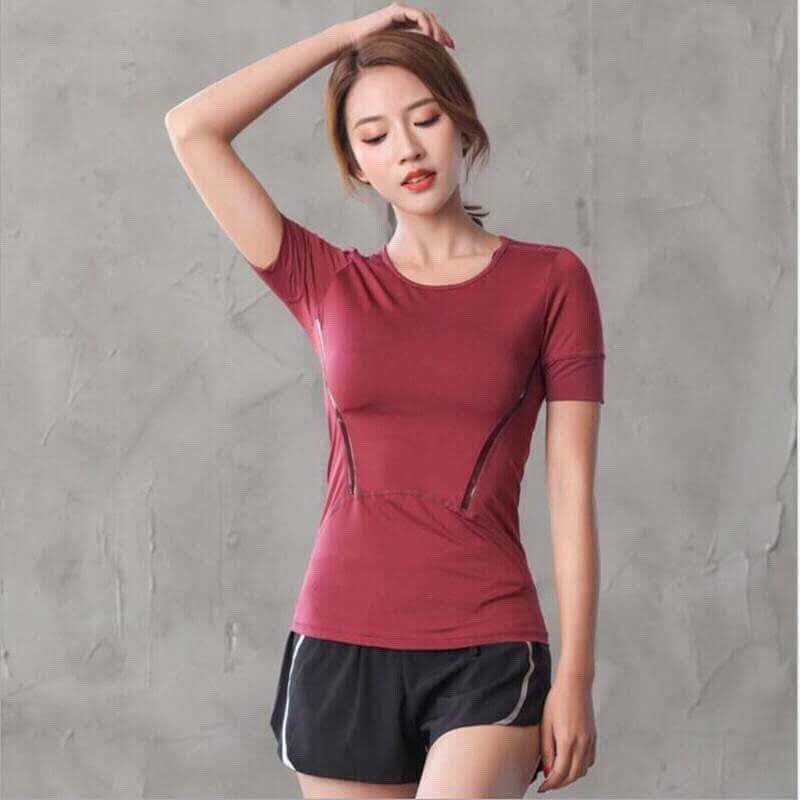 Thanh lý-Áo thun tập gym tay dài nhiều màu dành cho các bạn nữ