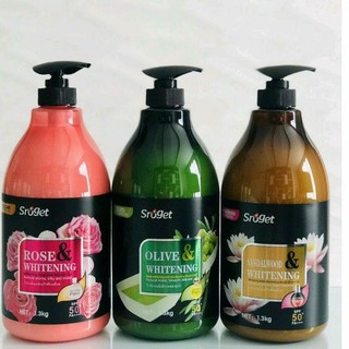 Sữa tắm Sroget Olive Whitening SPF 50+PA+++ thailland dưỡng ẩm trắng da sạch sâu