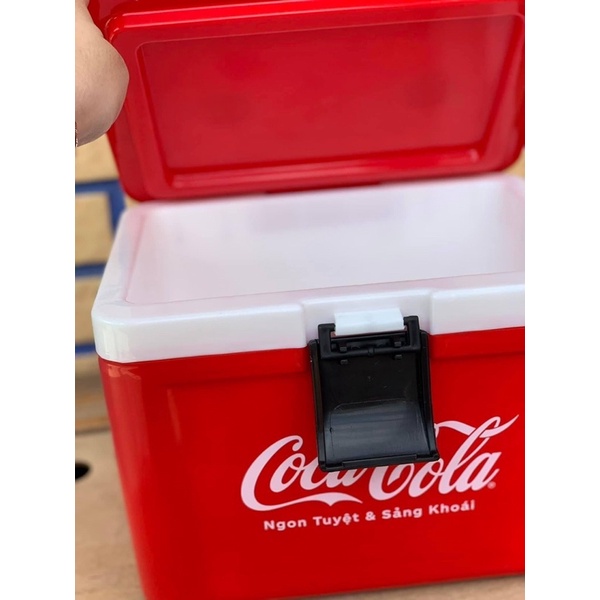 Thùng đá 8 lit hkm Coca - màu đỏ
