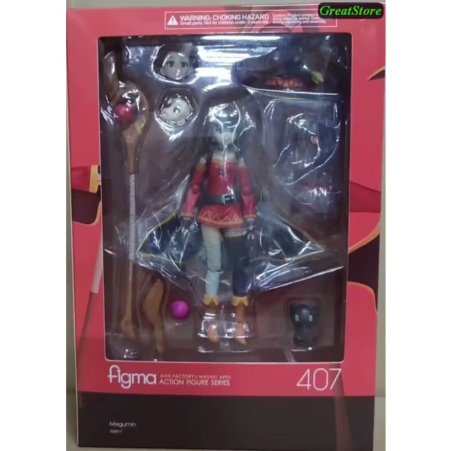 Mô hình Megumin trong anime Konosuba FIGMA 407 khớp cử động được 15 cm