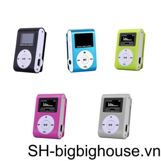Máy Nghe Nhạc MP3 Mini Với Màn Hình LCD Hỗ Trợ Thẻ Nhớ SD TF 3 5mm Phong Cách Thể Thao Thời Trang