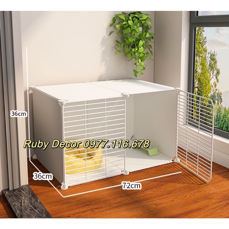 CHUỒNG QUÂY CHÓ MÈO ,LỒNG NUÔI THÚ CƯNG ĐA NĂNG - Ruby Decor