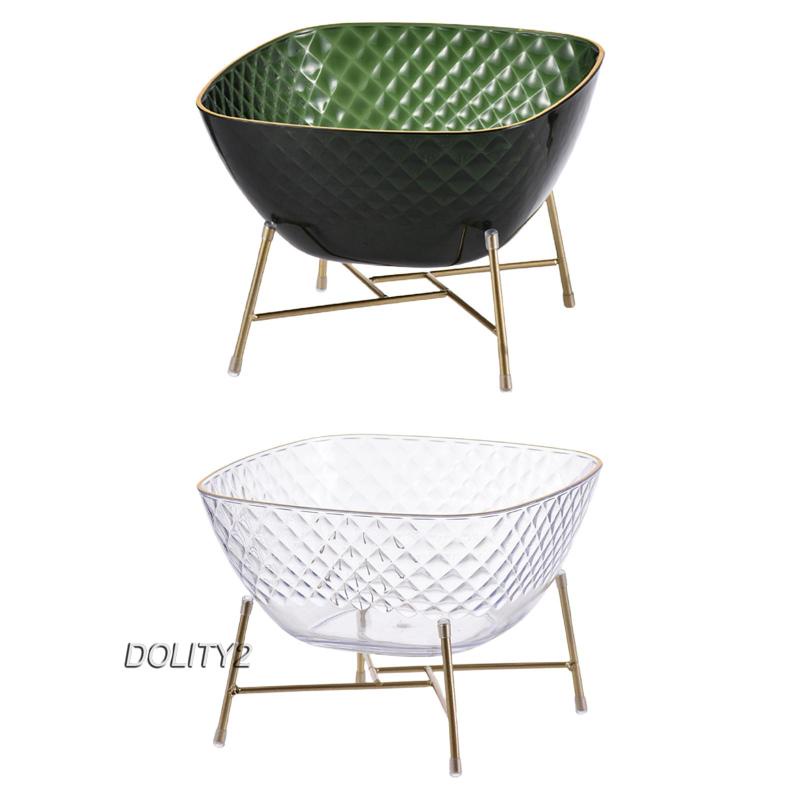 Khay Đựng Trái Cây / Thức Ăn Vặt 2 Ngăn Cho Nhà Bếp