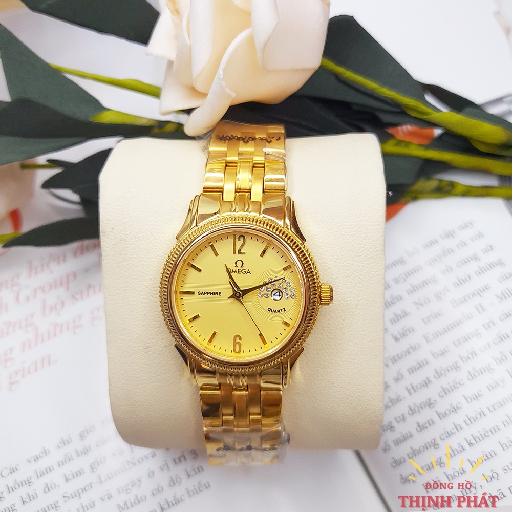 Đồng Hồ Nữ OMG Dây Thép Không Gỉ Kính Sapphire Chống Trầy Case 30mm