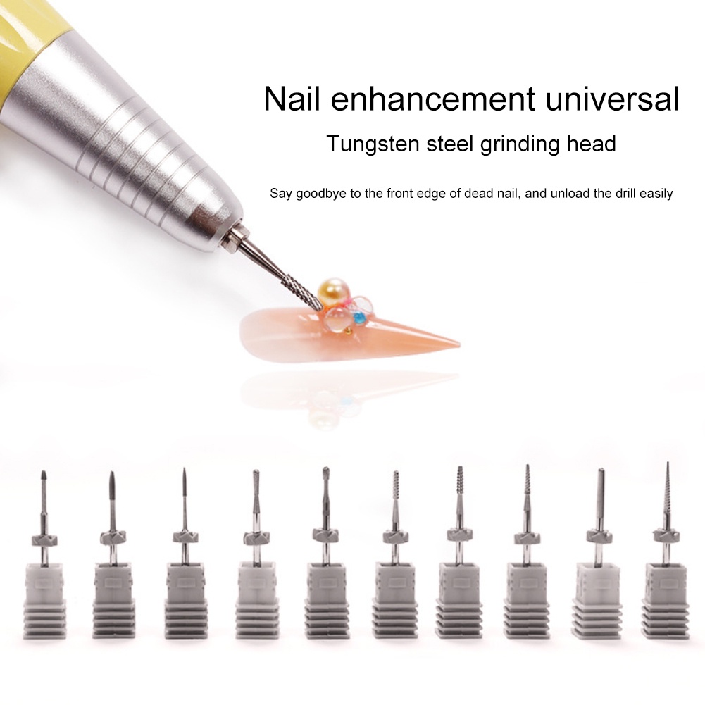 ♕1 Chiếc Đầu Mài Móng Tay Bằng Thép Vonfram Đầu Mài Móng Tay Bằng Hợp Kim Đầu Mài Móng Tay Điện Loại Bỏ Da Chết Dụng Cụ Làm Móng Nghệ Thuật Tốt Nhất