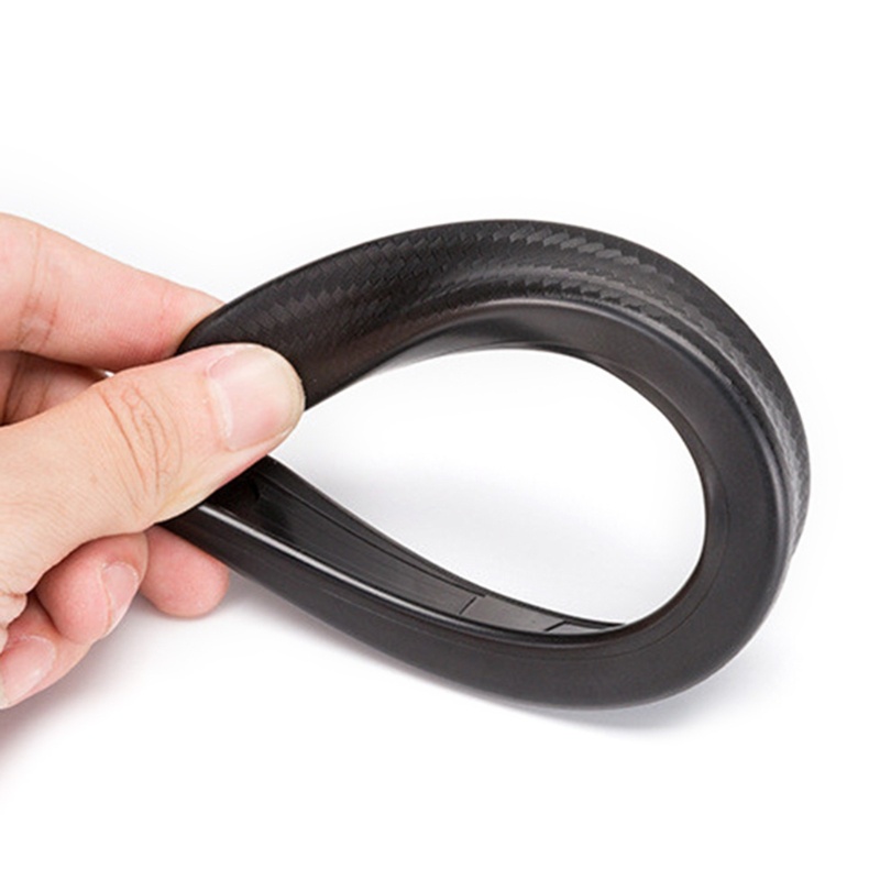 FENDER Set 2 Dải Dán Trang Trí Vành Bánh Xe Hơi Bằng Sợi Carbon Cao Cấp