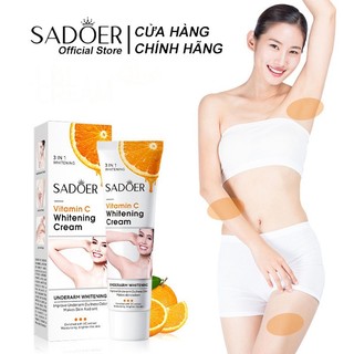 [ Chính Hãng Sadoer] Kem Giảm Thâm Vitamin C Whitening Cream 50g giúp trắng sáng vùng nách, đầu gối, khủy tay, bẹn