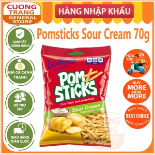 Khoai tây chiên Pomsticks vị kem bơ Lorenz 70g