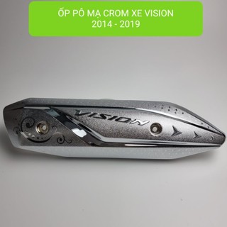 [ Mạ crom] Ốp pô mạ crom xe VISION 2014 - 2019