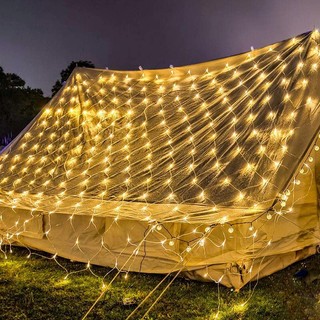 Đèn Rèm Lưới Mắt Cáo 3x2m 200 LED , Led Trái tim 1,5 X 2m (CHỚP NHÁY 8 CHẾ ĐỘ)