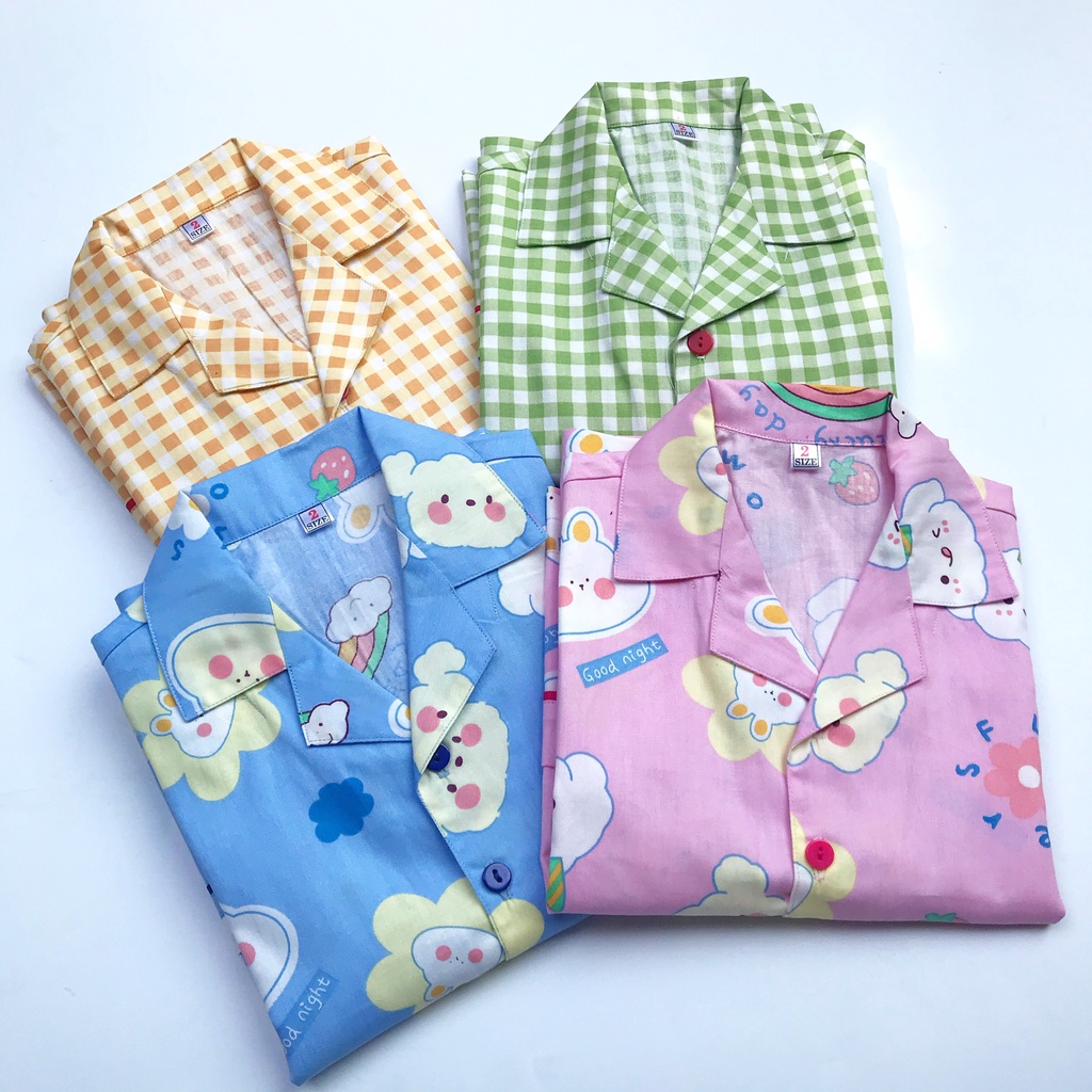 Pijama Cho Bé dài tay vải cotton Thô mịn đẹp hút mồ hôi - Nhiều mẫu bé trai bé gái size 10-45kg