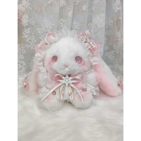 YASAS0165-Túi xách lolita messenger mắt ánh nhũ bông tuyết