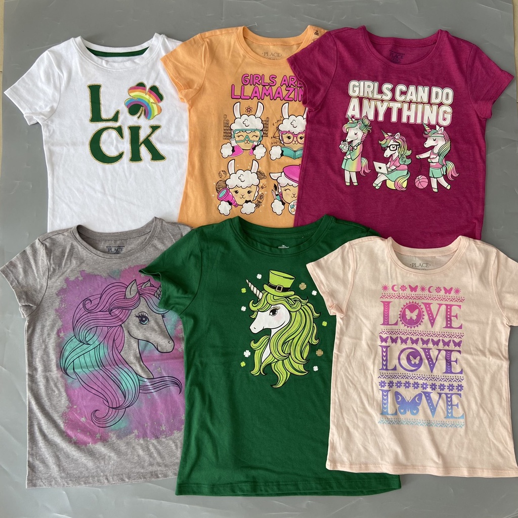 [Size 16T] Áo thun bé gái size đại 48-53kg hàng xuất dư xịn cộc tay, ba lỗ - AGP AGS