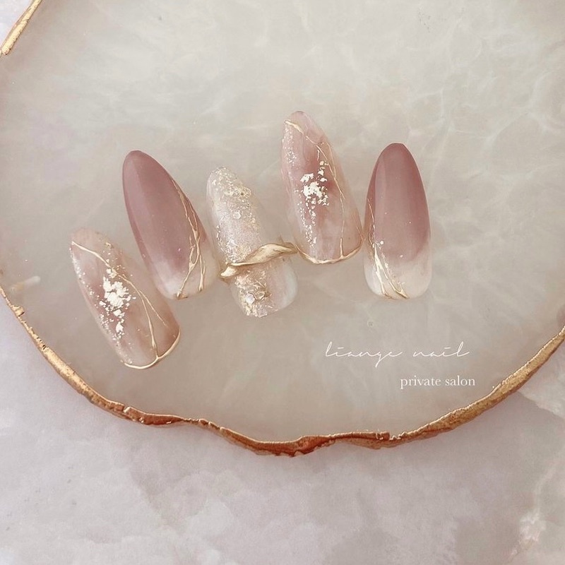 Nail Box Thiết Kế ANNAELSA - Các Mẫu Nail Nhẹ Nhàng Thanh Lịch B021