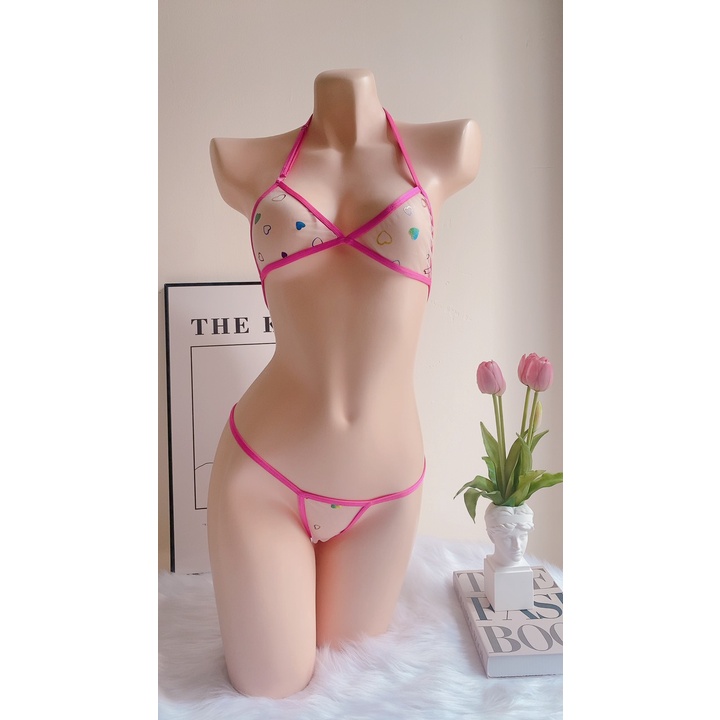 BK020  - BỘ ĐỒ LÓT NỮ SEXY XUYÊN THẤU - KellyWang