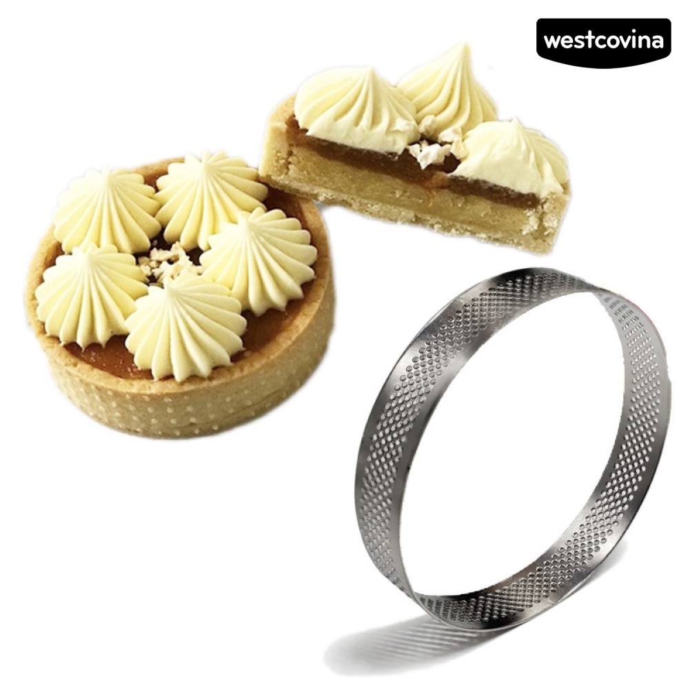 [WEST]⚘Khuôn Làm Bánh Tart Hình Tròn Bằng Thép Không Gỉ DIY