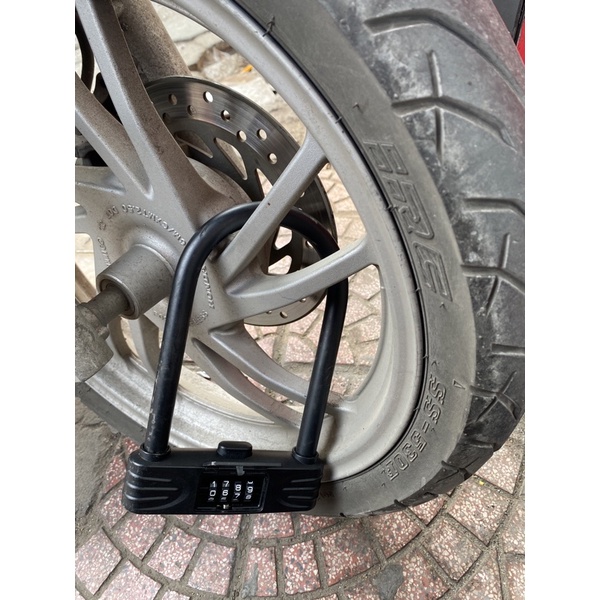 Khóa Càng U mã số xe máy xe đạp cửa kính hình chữ U – loại 4 số có thể thay đổi được mã số