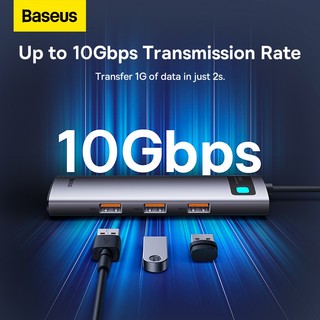 Hub Mở Rộng Baseus StarJoy Cho Laptop | HDMI 4K@60Hz, Sạc Nhanh PD 100W