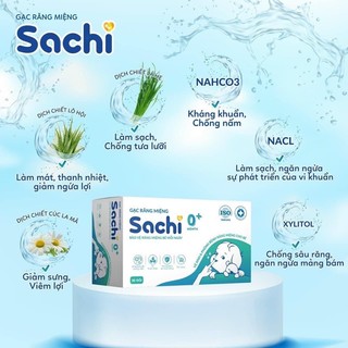 Gạc rơ lưỡi Sachi cho bé