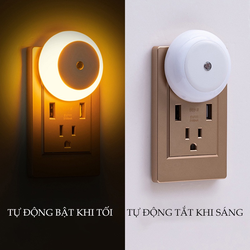 Đèn Ngủ Cảm Ứng LED Cảm Biến Ánh Sáng TỰ ĐỘNG TẮT BẬT Decor Phòng Ngủ | BigBuy360 - bigbuy360.vn