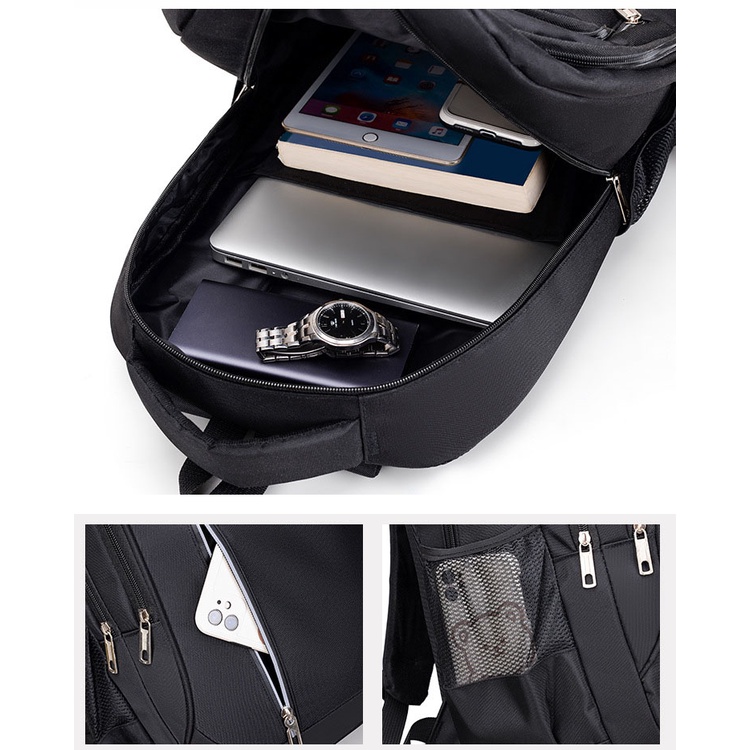 BaLo Đi Học, Đi Phượt Vải Dù Chống Xước , Chống Thấm Nước Kích Thước Lớn Có Ngăn Đựng Laptop