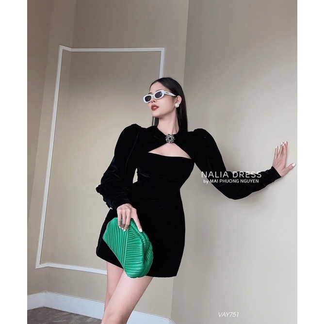 🧧 ĐẦM MHUNG TAY DÀI CÁCH ĐIỆU KHOÉT NGỰC 60-90kg 🧧 BIGSIZE RIN HEO