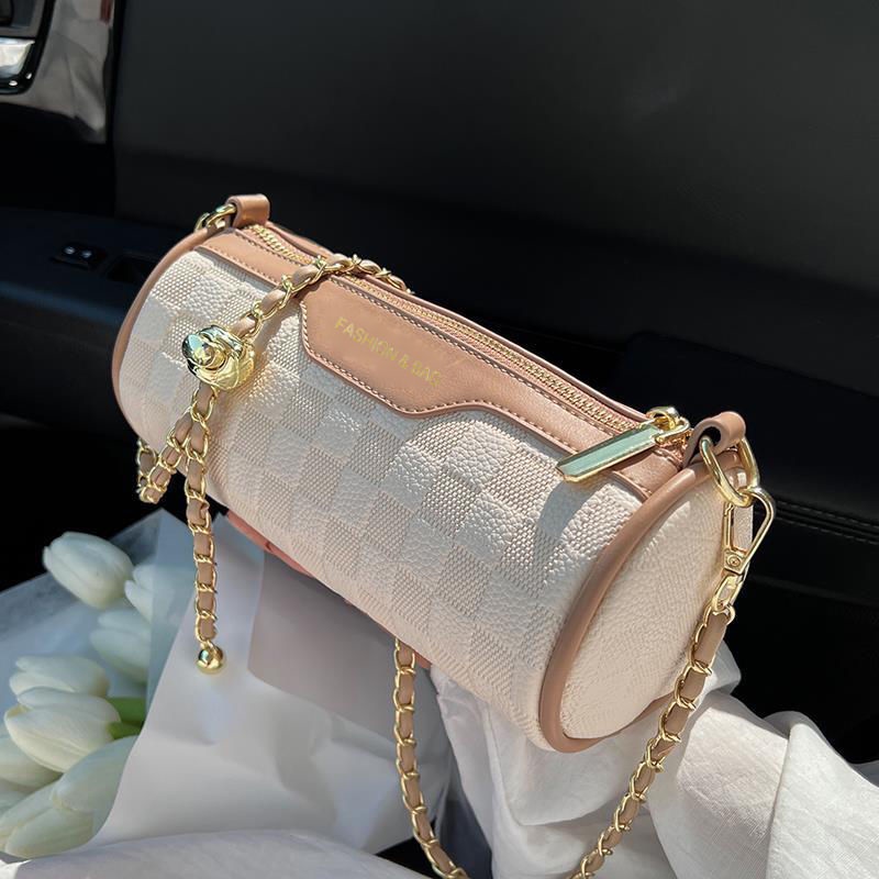 Túi Đeo Chéo Hình Trụ Cỡ Nhỏ Phong Cách Mới Cao Cấp Cho Nữ