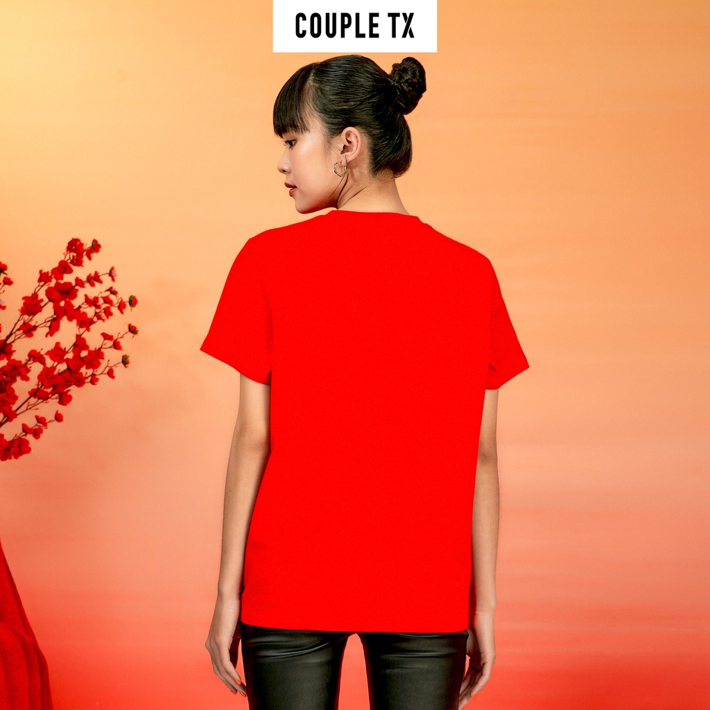 Áo Thun Nữ Couple TX In Mèo Thần Tài Linh Vật Tết 2023 WTS 2233