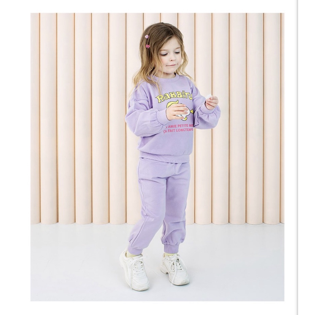 Bộ nỉ da cá hoạt hình 3 màu cho bé BPM002