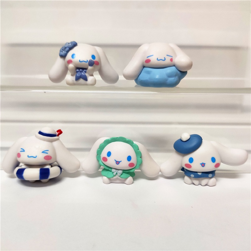 Set 1 5 Mô Hình Nhân Vật Hoạt Hình Sanrio Cinnamoroll Trang Trí Bánh Kem Sinh Nhật PG1
