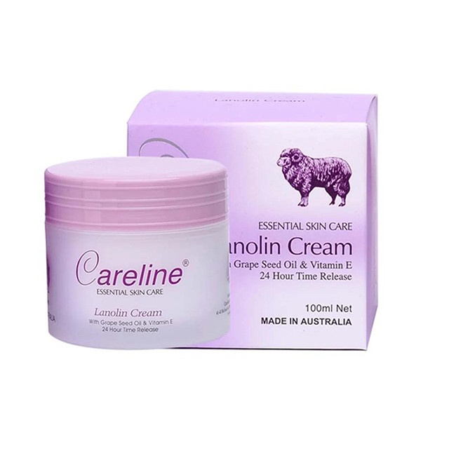 Kem Dưỡng ẩm trắng Da Nhau Thai Cừu Lanolin Cream Careline Úc