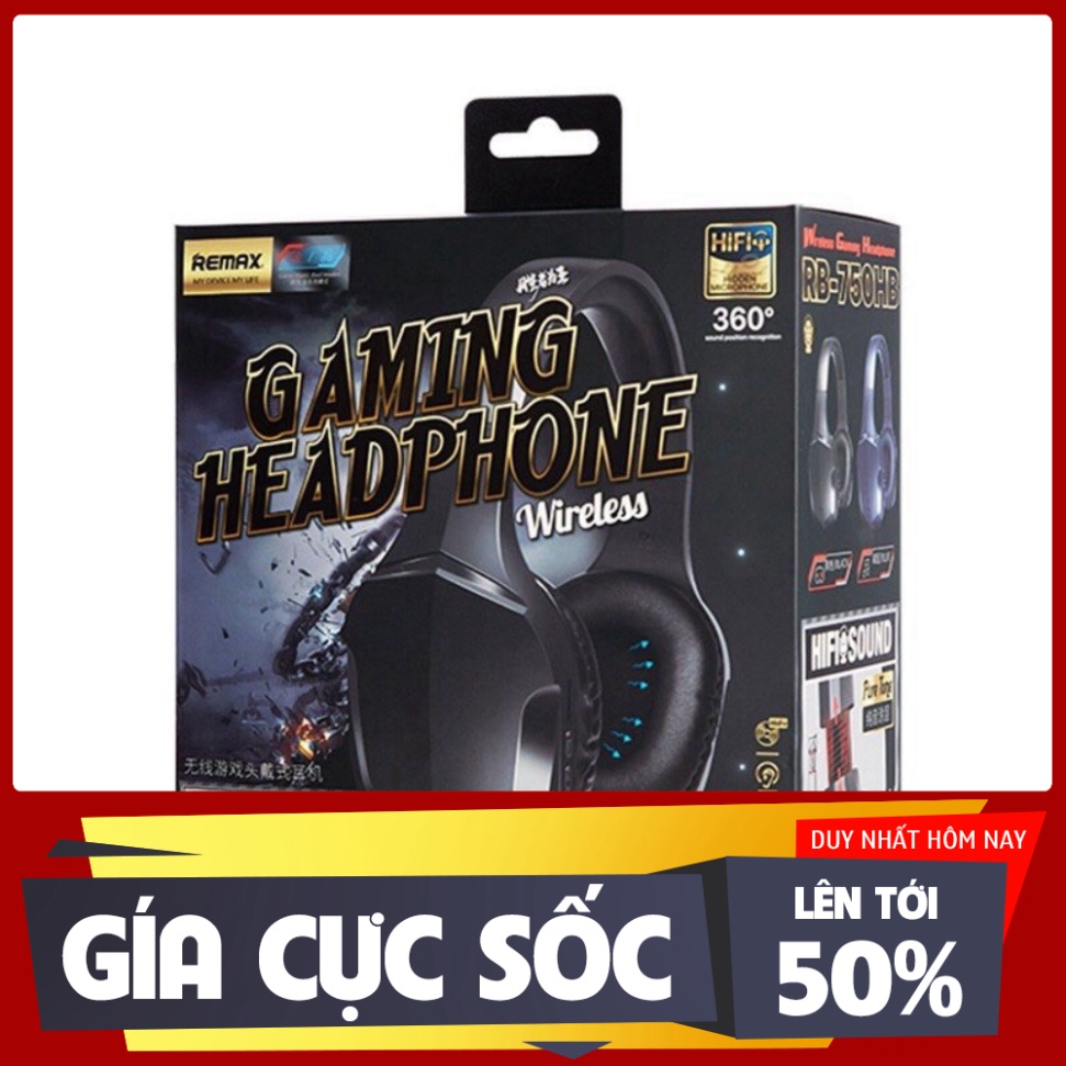 SIÊU SALE KHỦNG Tai nghe chụp tai bluetooth Gaming tương trợ thẻ nhớ Remax RB-750HB V5.0 hàng hiệu chùm đầu cho máy tính